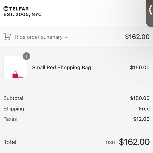 Telfar mini Red bag - Picture 2 of 2